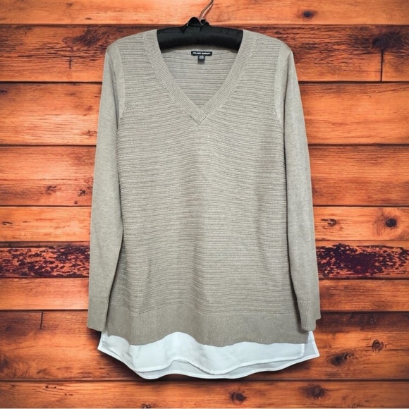 HILARY RADLEY LAYERED SWEATER SIZE LARGE - Picture 1 of 8